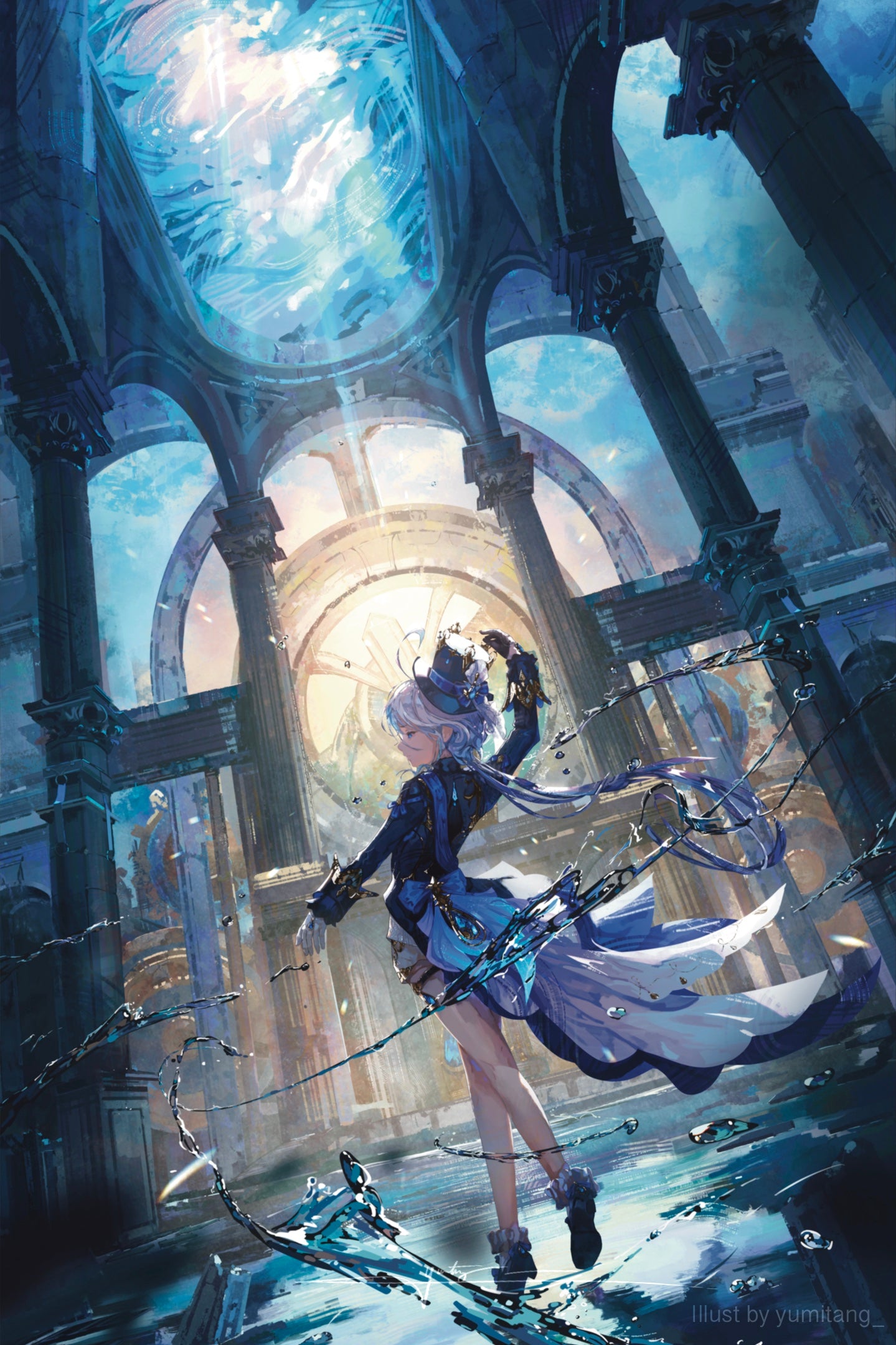 Furina 24"x36" Vinyl Tapestry