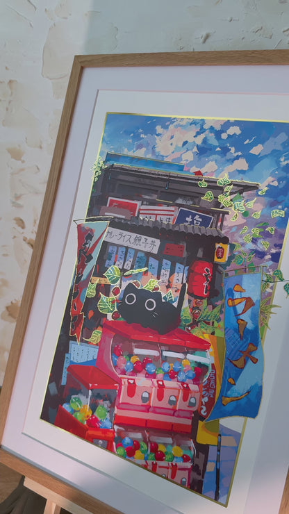 Gacha Cat 11"x17" Print